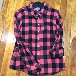 Plaid flannel shirt